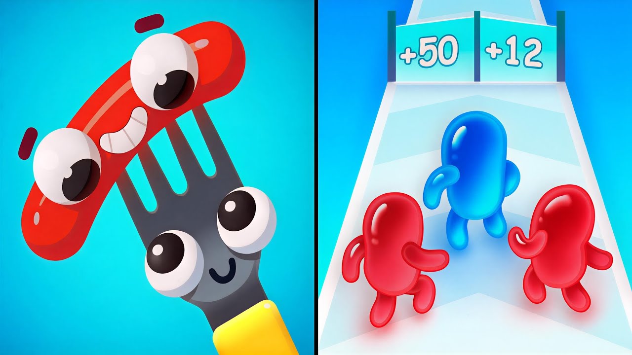 Fork N Sausage vs Join Blob Clash 3D - Max Levels Unlocked Speedrun Gameplay