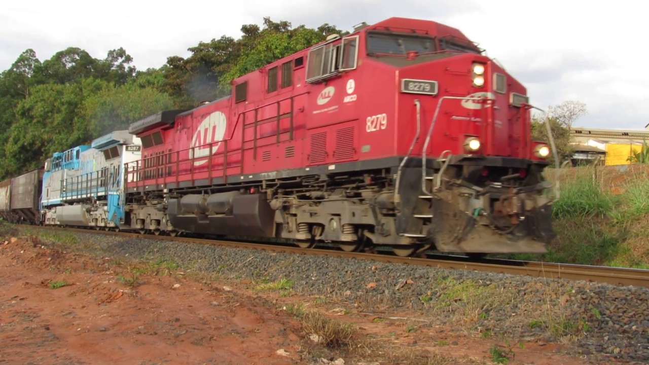 Trem vazio da Rumo em Rio Preto Paulista