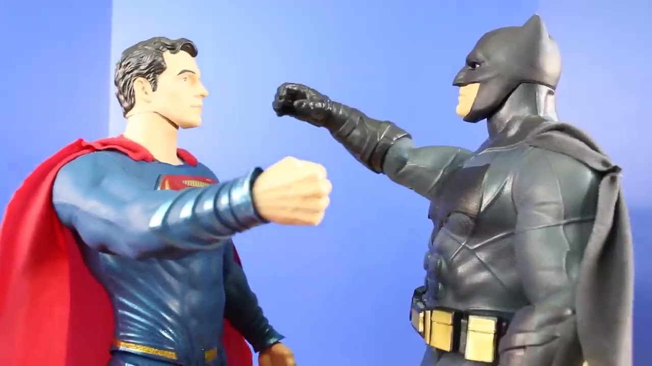 Justice League Movie Big Figs Batman Superman Toy Review - Just4fun290 Original Videos