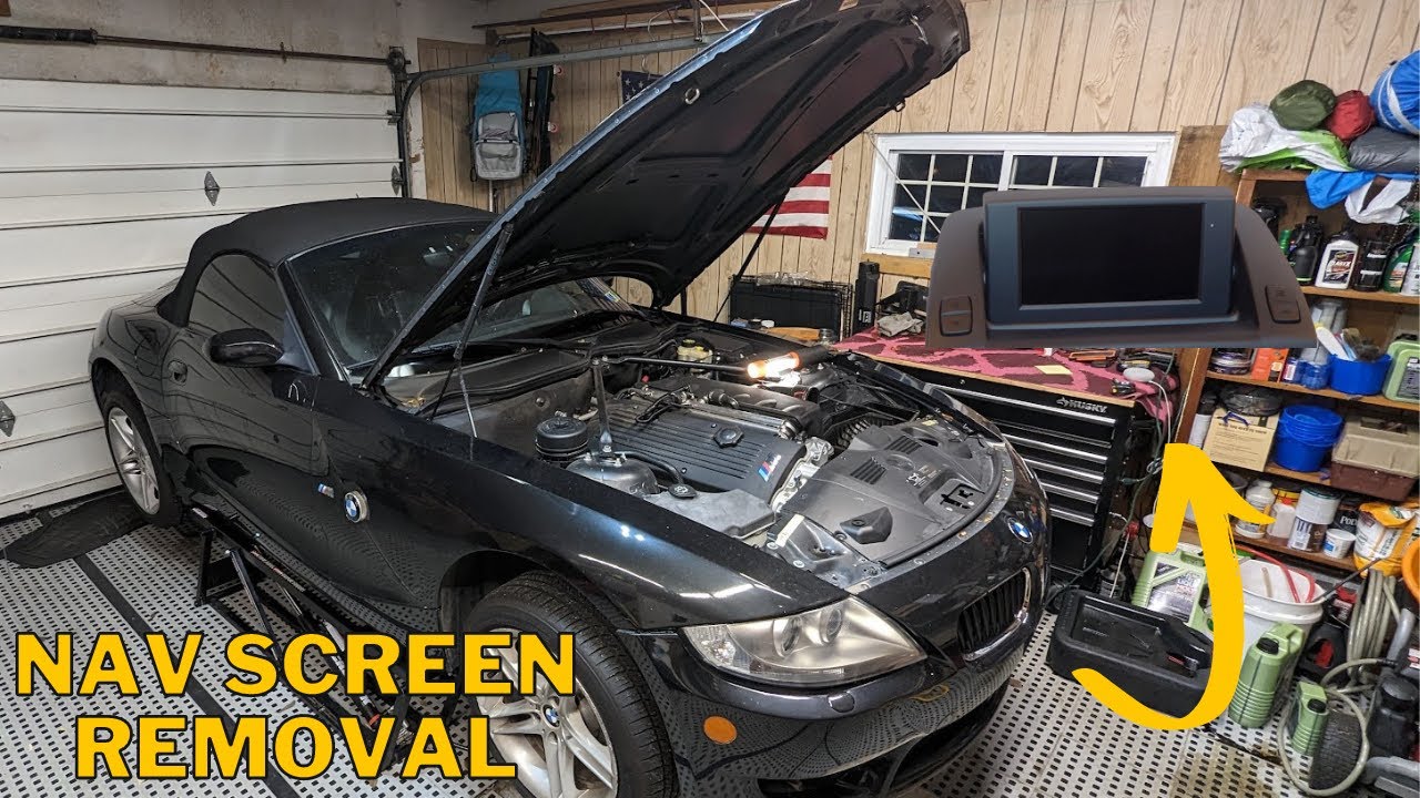 Removing Factory Navigation Screen | BMW Z4 E85 M Roadster
