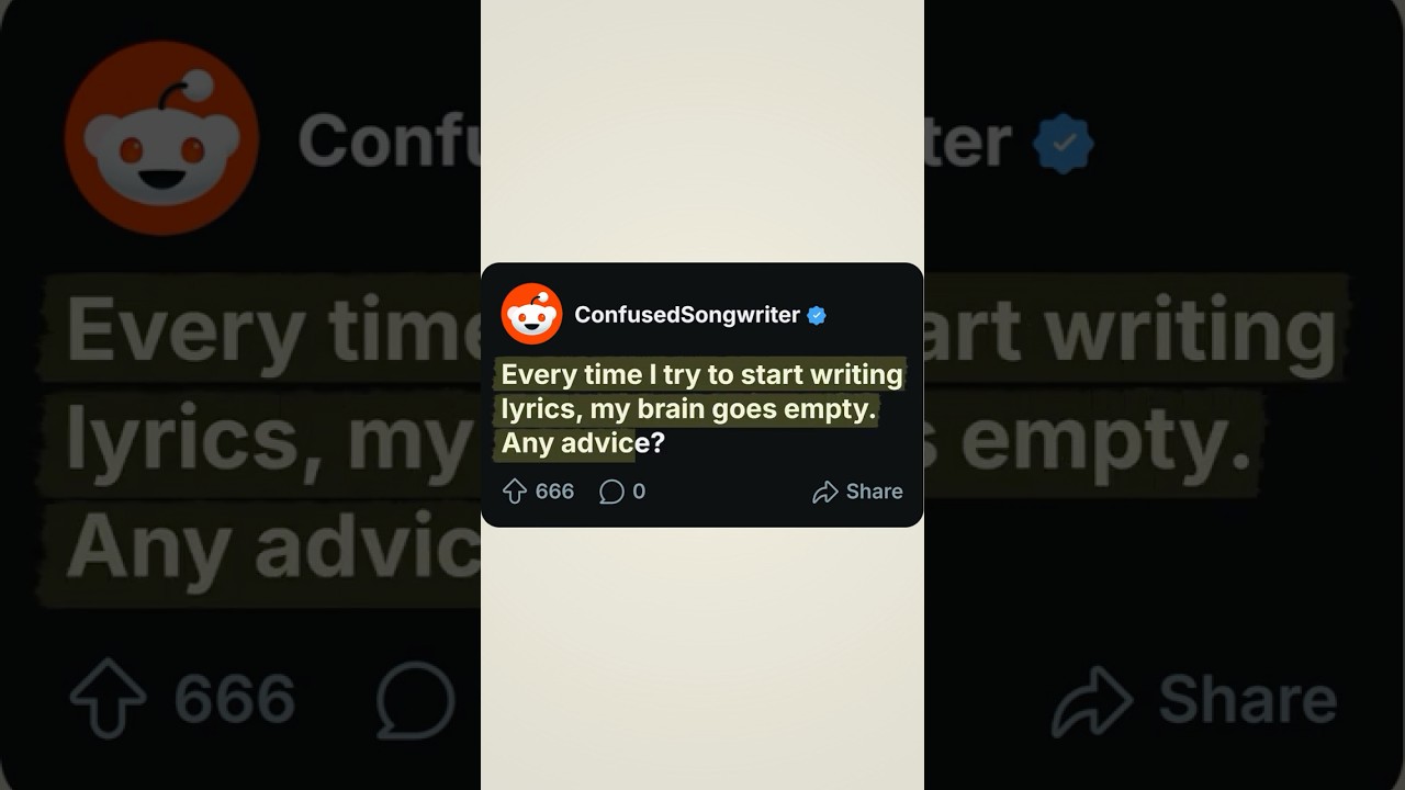 How To Write Song Lyrics (That Don't Suck)