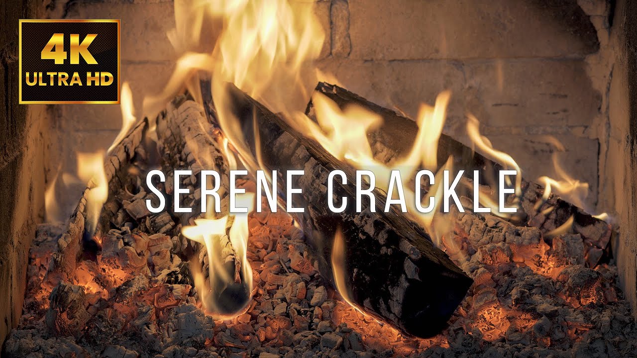 🔥10 Hours of Serene Crackle Fireplace | Cozy Flames & Gentle Crackling for Sleep | 4K UHD (No Music)