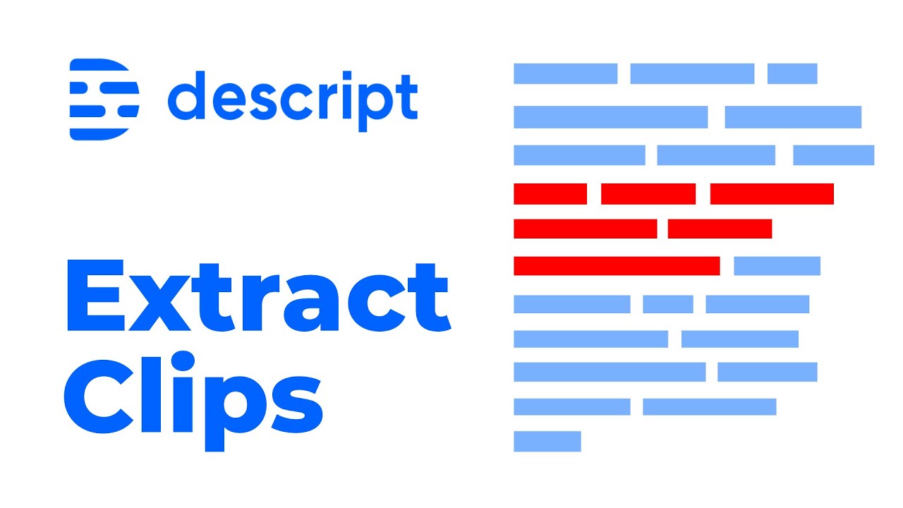 Extract Clips from Compositions in Descript