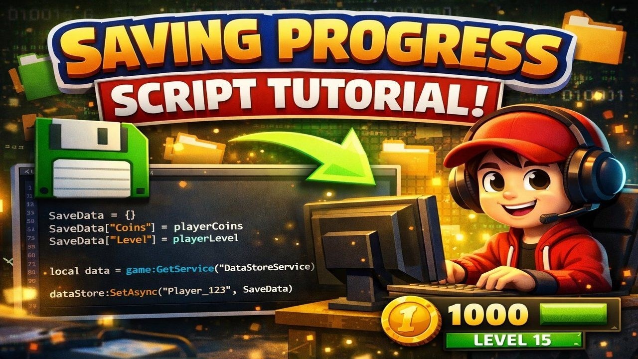 🔥How To Make a Roblox Game Save System That ACTUALLY Saves Player Progress (Easy DataStore!)