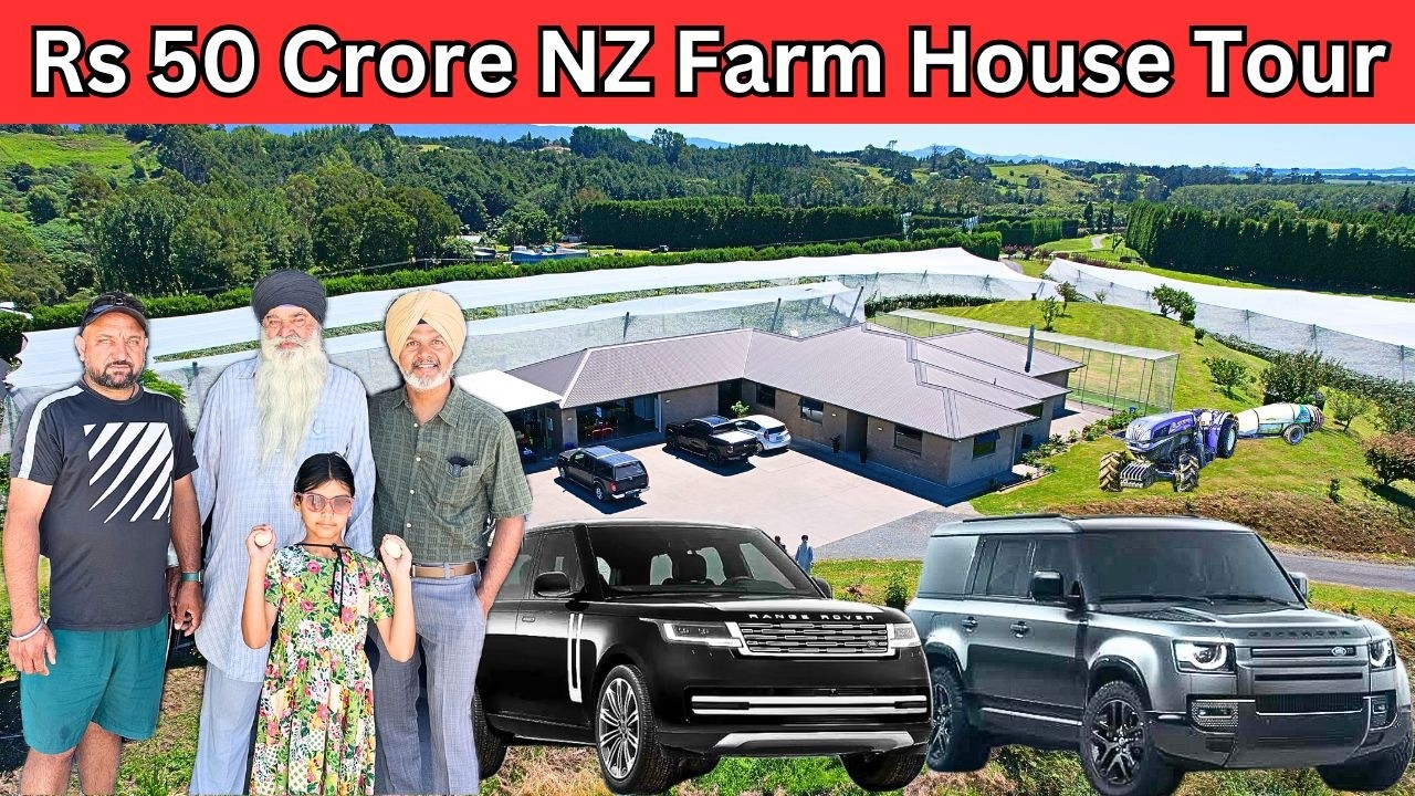 Punjabi Family's Kiwifruit FARMHOUSE Tour in NEW ZEALAND Mountains || Inspiring Story of Hard Work