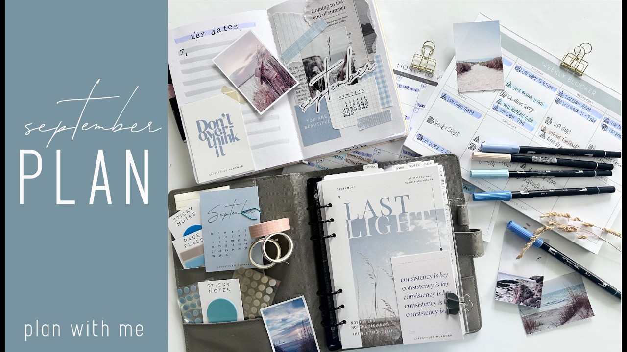 Plan with me | September planning & journaling set up
