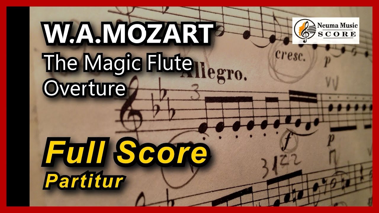 W. A. Mozart The Magic Flute Overture Full Score / 모차르트 마술피리 서곡 / 클래식 악보