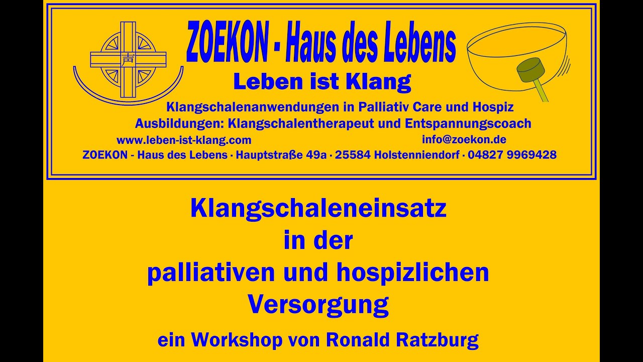 Workshop - Klangschalen in Palliativ Care und Hospiz