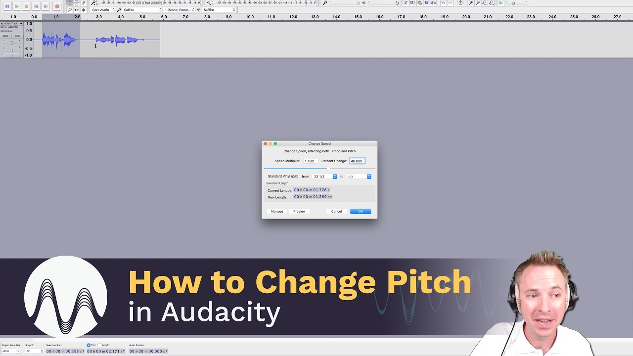How to Change Pitch in Audacity