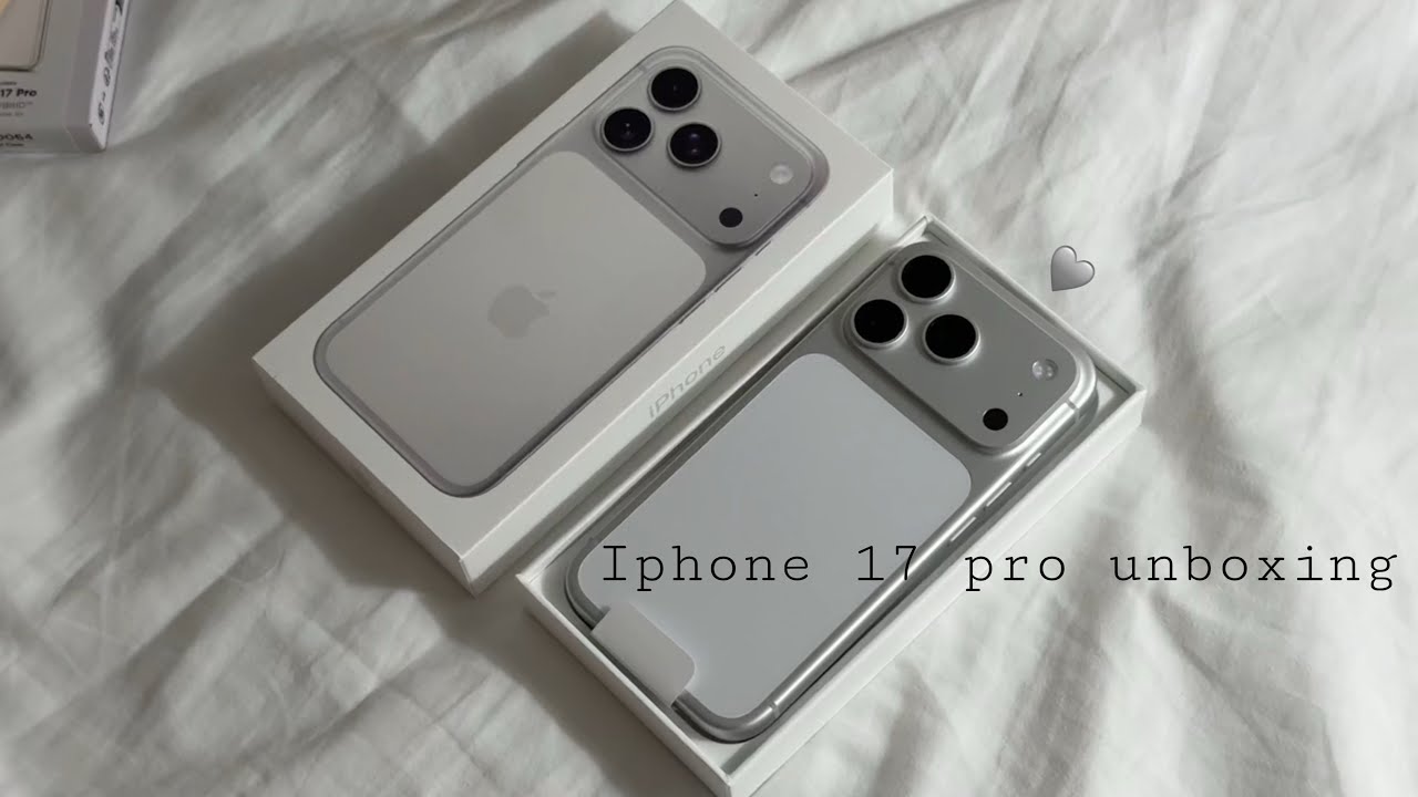 아이폰 17 프로 후다닥 언박싱 🩶.. | iphone 17 pro unboxing