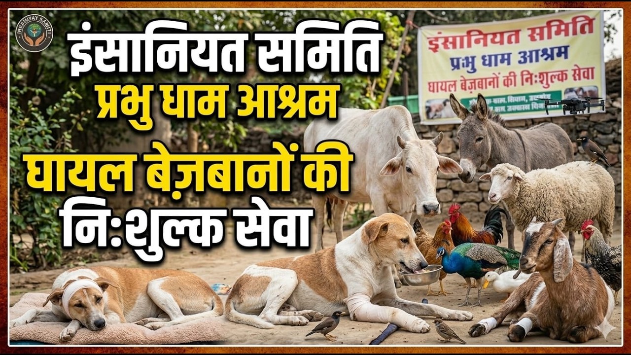 इंसानियत समिति प्रभु धाम आश्रम | घायल, लाचार बेजुवानो की निःशुल्क सेवा| Please share and Subscribe 🙏