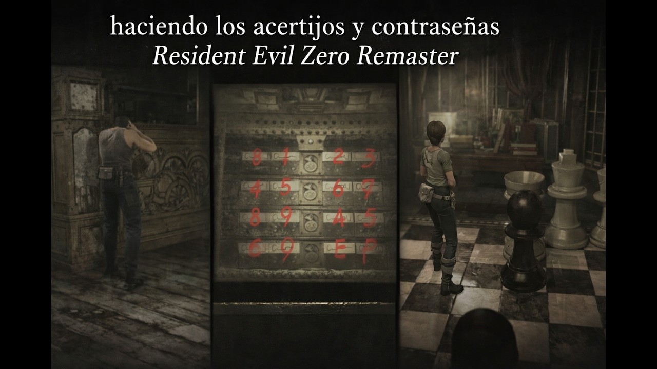 Haciendo los acertijos (RESIDENT EVIL ZERO REMASTER)