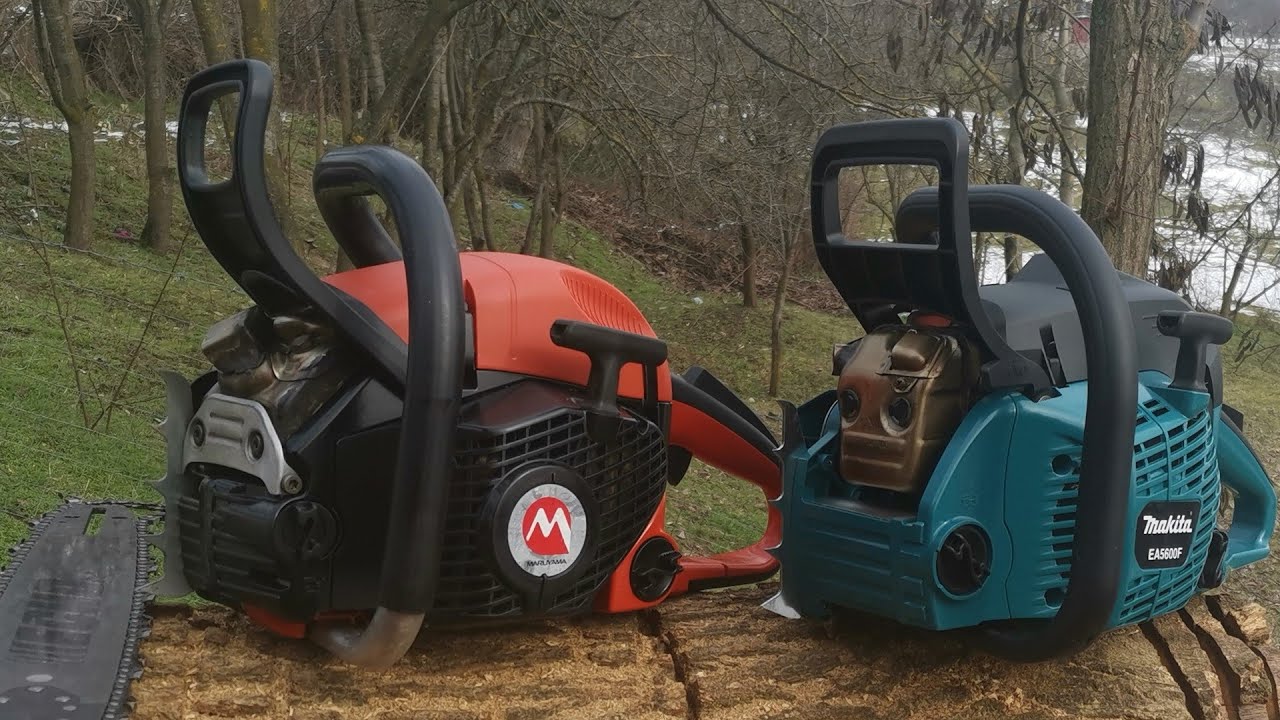 Drujba MAKITA 5600-55,7 cc vs drujba MARUYAMA 5100-50 cc.