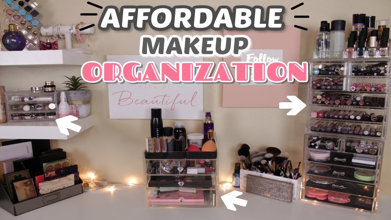 MY AFFORDABLE MAKEUP ORGANIZATION || Lizabeth Moore