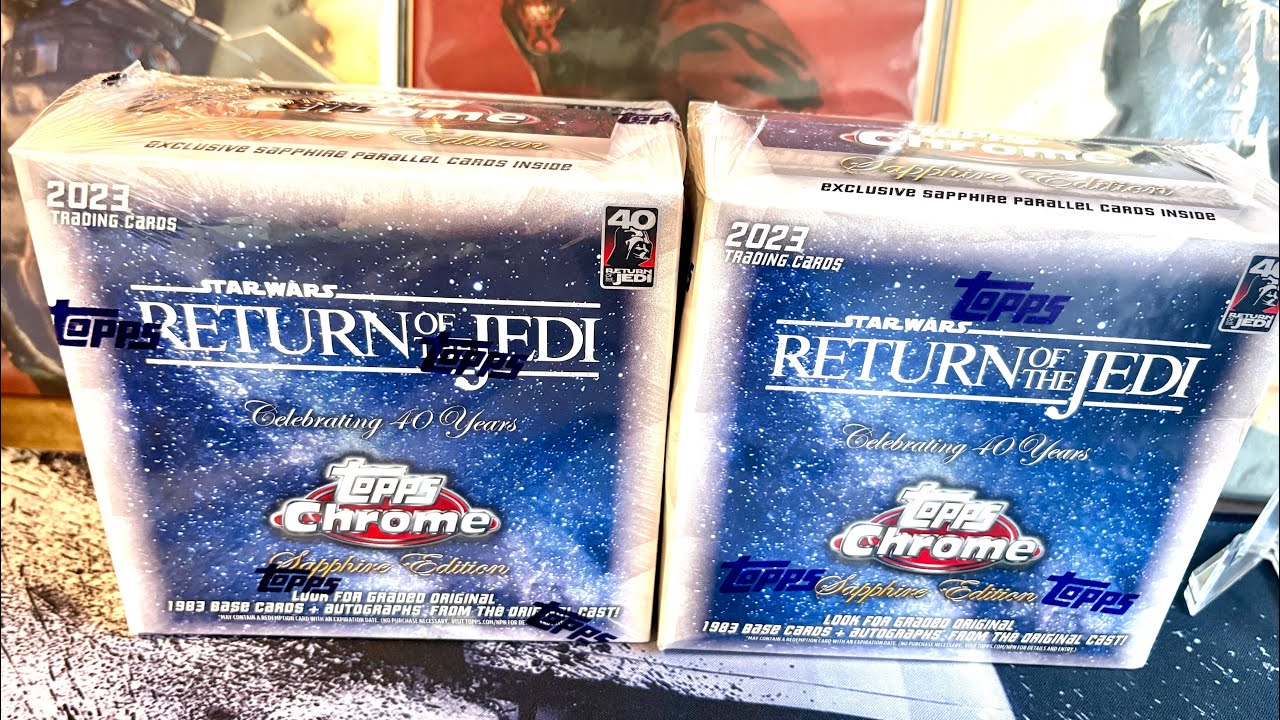 Коллекционные наборы Topps Chrome Sapphire Star Wars Return of the Jedi 2023 года 👀 🛸Все еще ищу ...