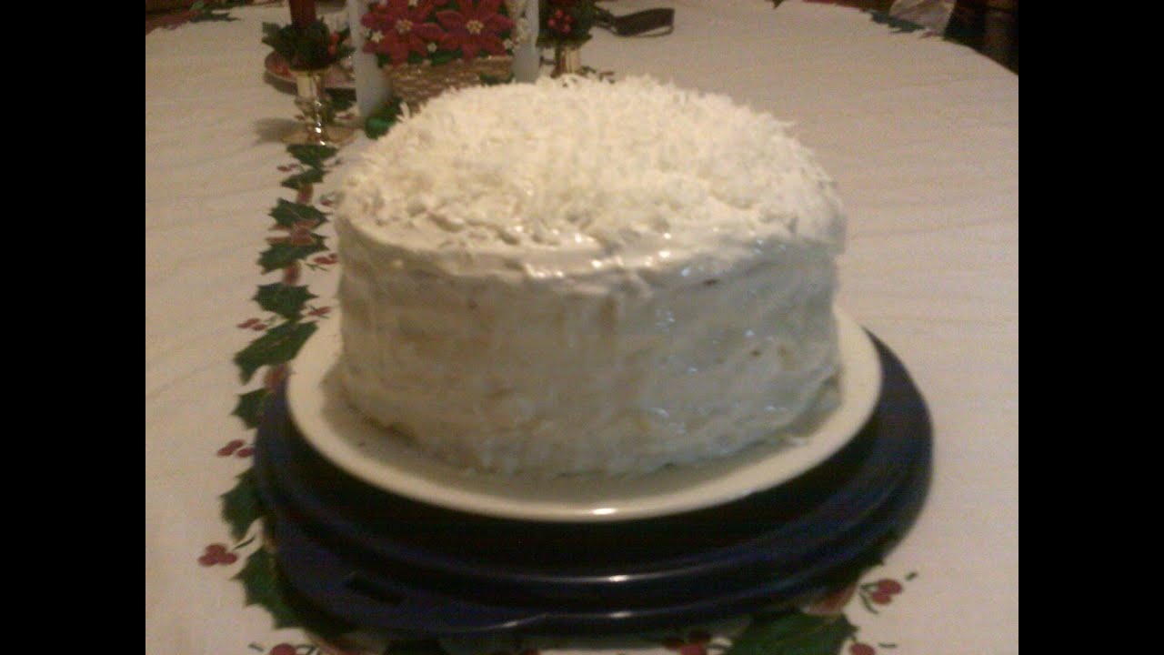 GRANDMA'S SOUR CREAM COCONUT CAKE