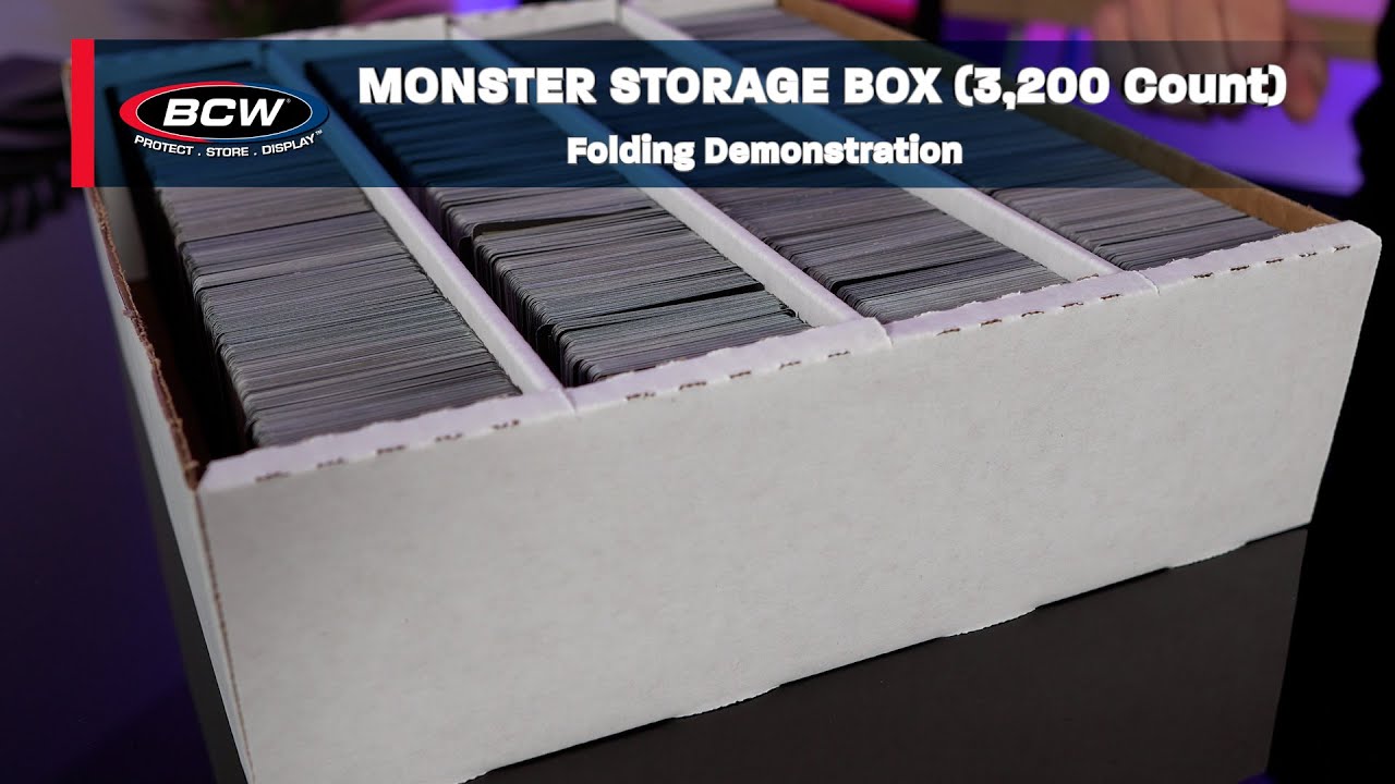 3,200 Count Monster Storage Box Folding Demo