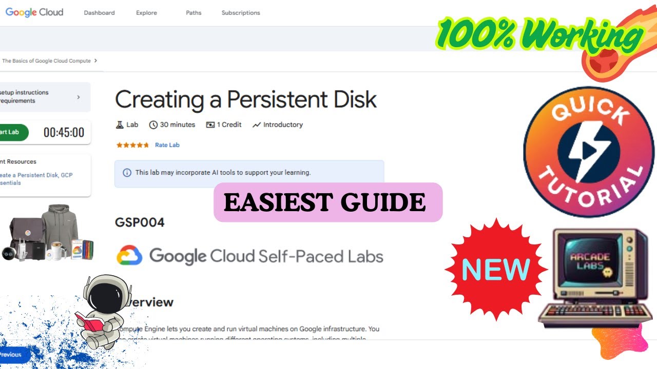 Creating a Persistent Disk | Quick N Easy Guide #GSP004 #qwiklabs #googlecloud