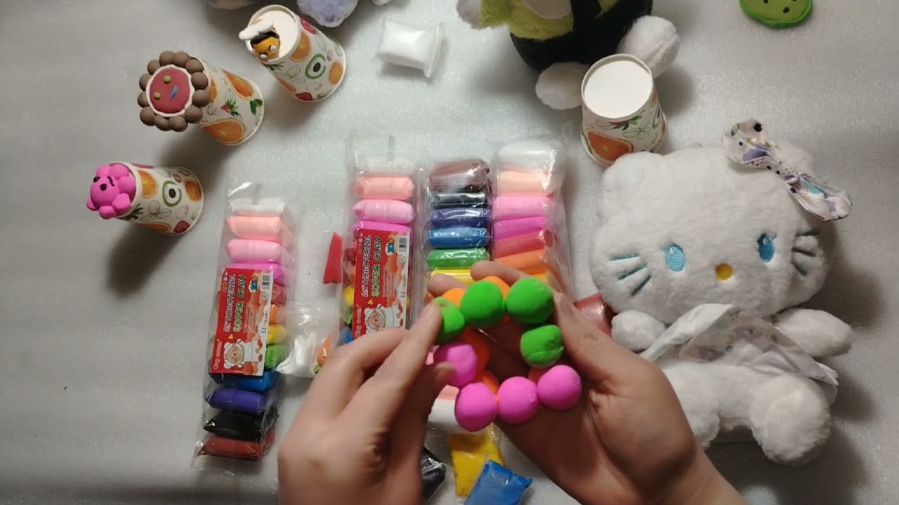 Ultimate Rainbow Clay Mixing ASMR | Oddly Satisfying Clay Sounds #asmr #rainbowsoap #candy