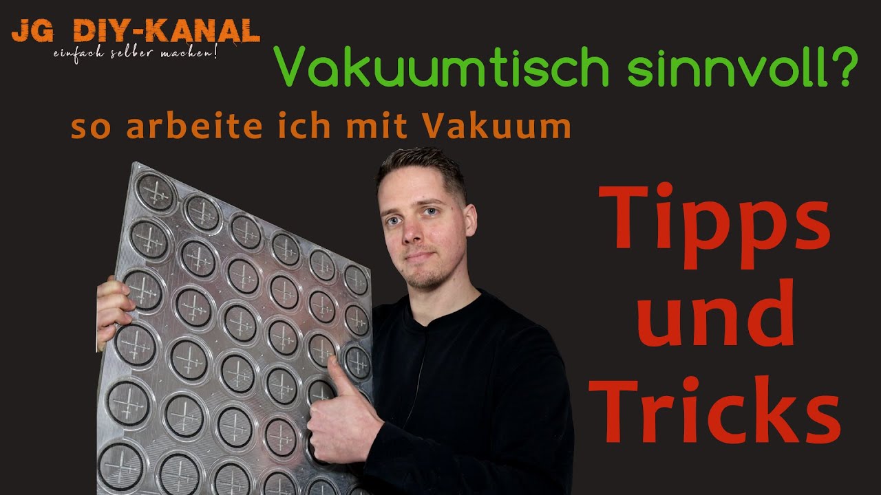 Vakuumtisch CNC DIY /Adapterplatte und der Nullpunkt. So geht´s!