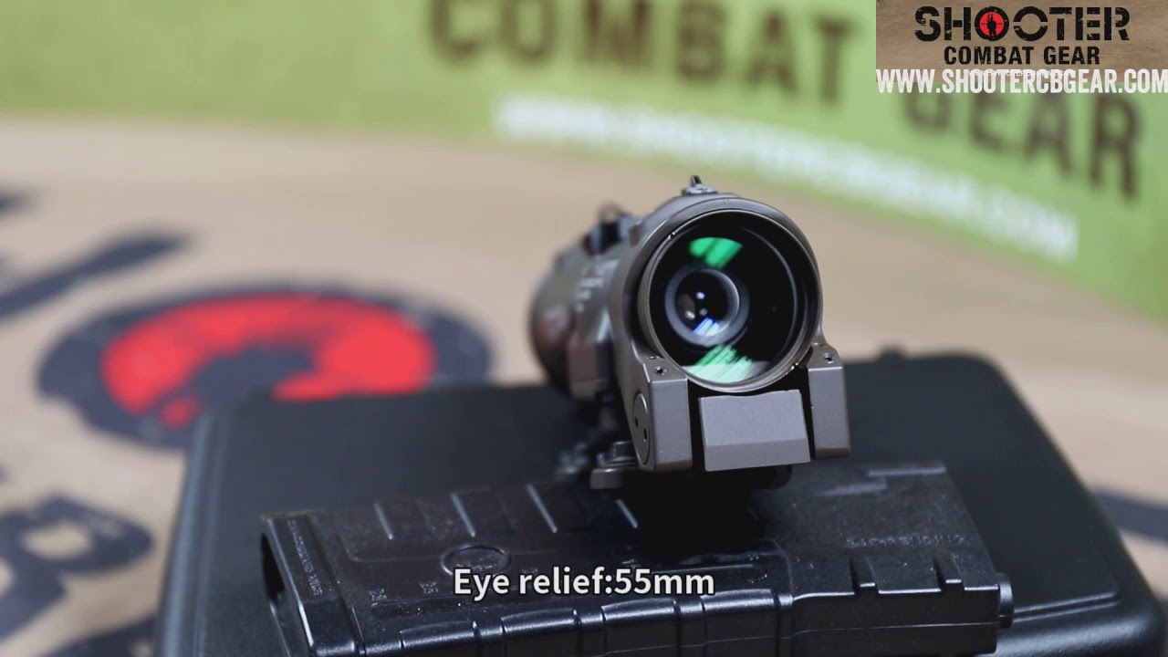 EG A-DR Elcan Gen3 1-4X scope Mil spec Ver. perfect replica (Dark Brown)