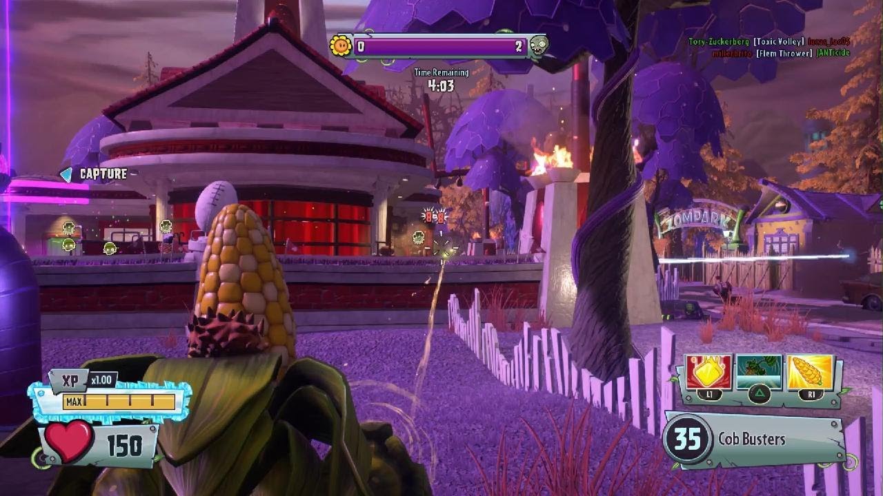 Pvz Gw2 turf corn gameplay