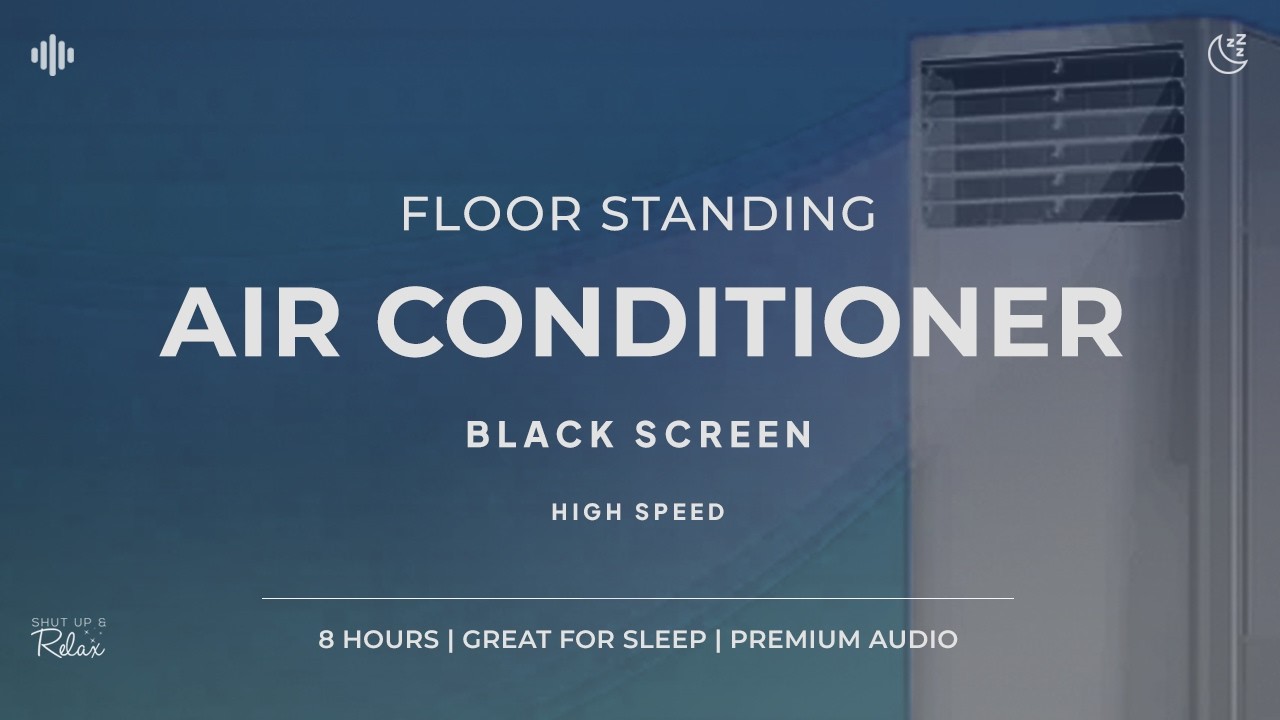 A/C Fan Noise for Sleep – Noise Blocking Sound (8 Hours) | Black Screen, No Music
