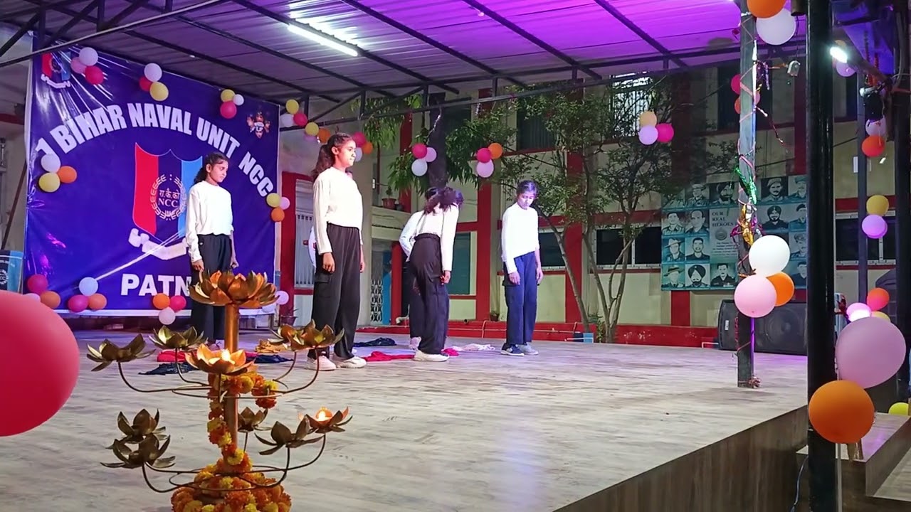 NCC GIRLS CADETS cultural program dance 1bihar naval unit catc IV NCC GROUP HEADQUARTER PATNA