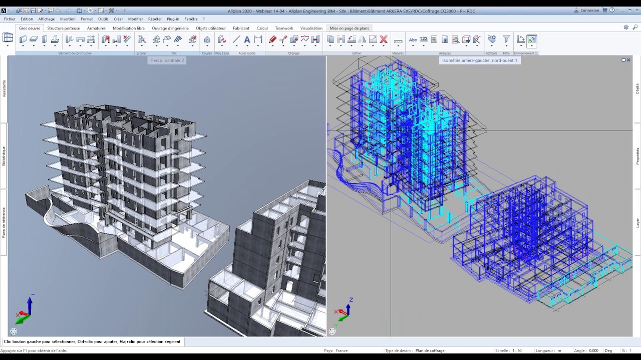 La gestion et l'optimisation des informations BIM de la maquette numérique Allplan Engineering