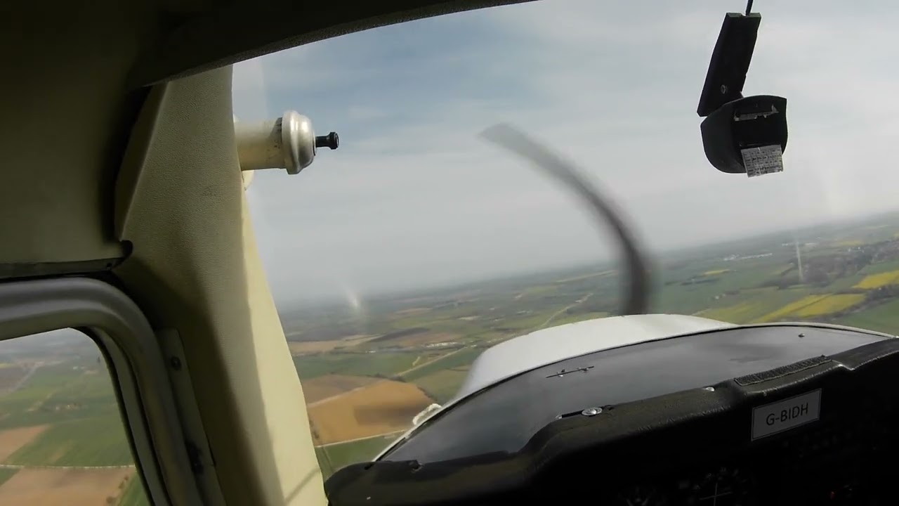 Over head Join Beverley airfield and landing on 12