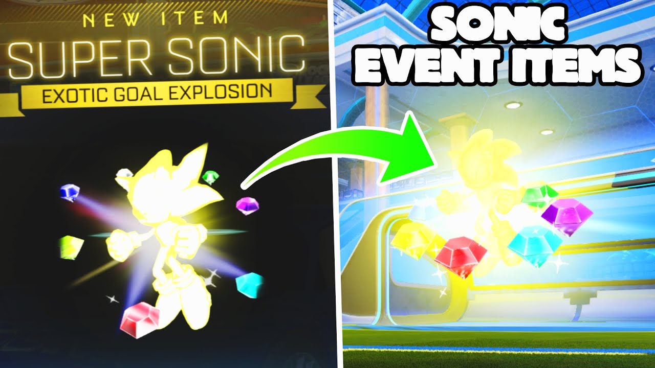 НОВЫЕ ПРЕДМЕТЫ SONIC THE HEDGEHOG В ROCKET LEAGUE