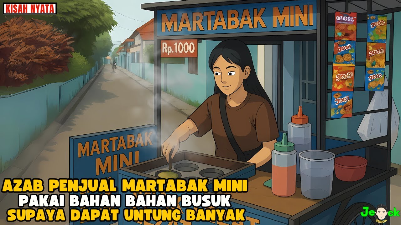 AZAB PENJUAL MARTABAK MINI PAKAI BAHAN BAHAN BUSUK SUPAYA DAPAT UNTUNG BANYAK ||  ANIMASI AZAB