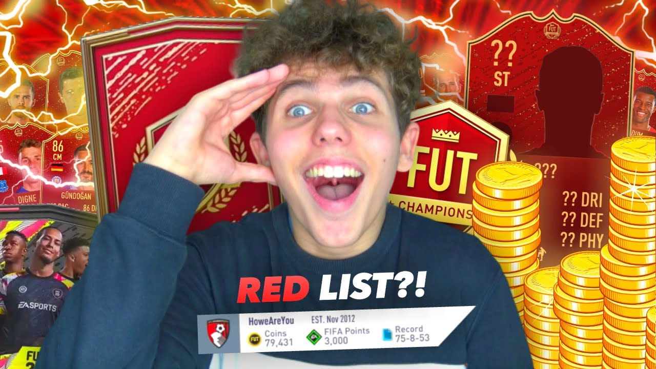 Am I ACTUALLY on the RED List?!! Opening my FUT Champions rewards...