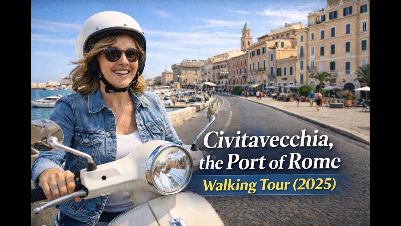 Civitavecchia in 4K – Port City Walking Tour | Italy’s Gateway to Rome