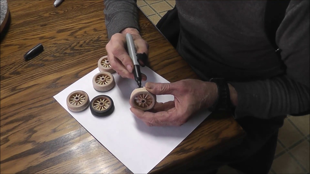 Part 2, making spoke wheels for model cars and trucks