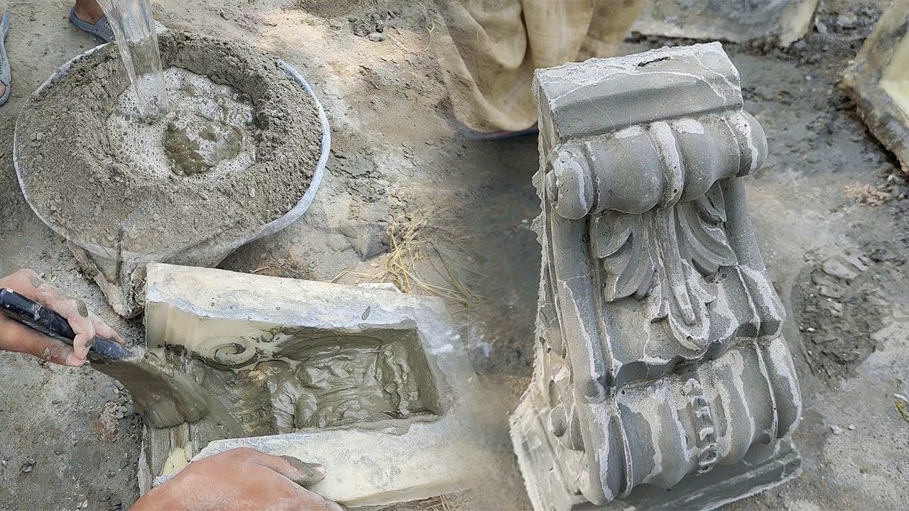 Unbelievable Technique of making cement brackets | Cement Craft Ideas