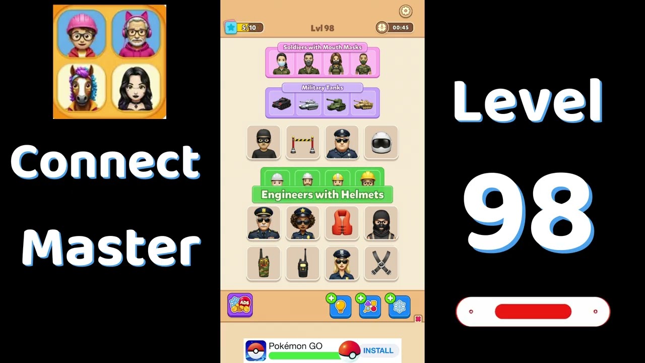 Connect Master Level 98 Walkthrough 🧩 | Match Puzzle | Puzzle Solutions & Tips | Go Answer