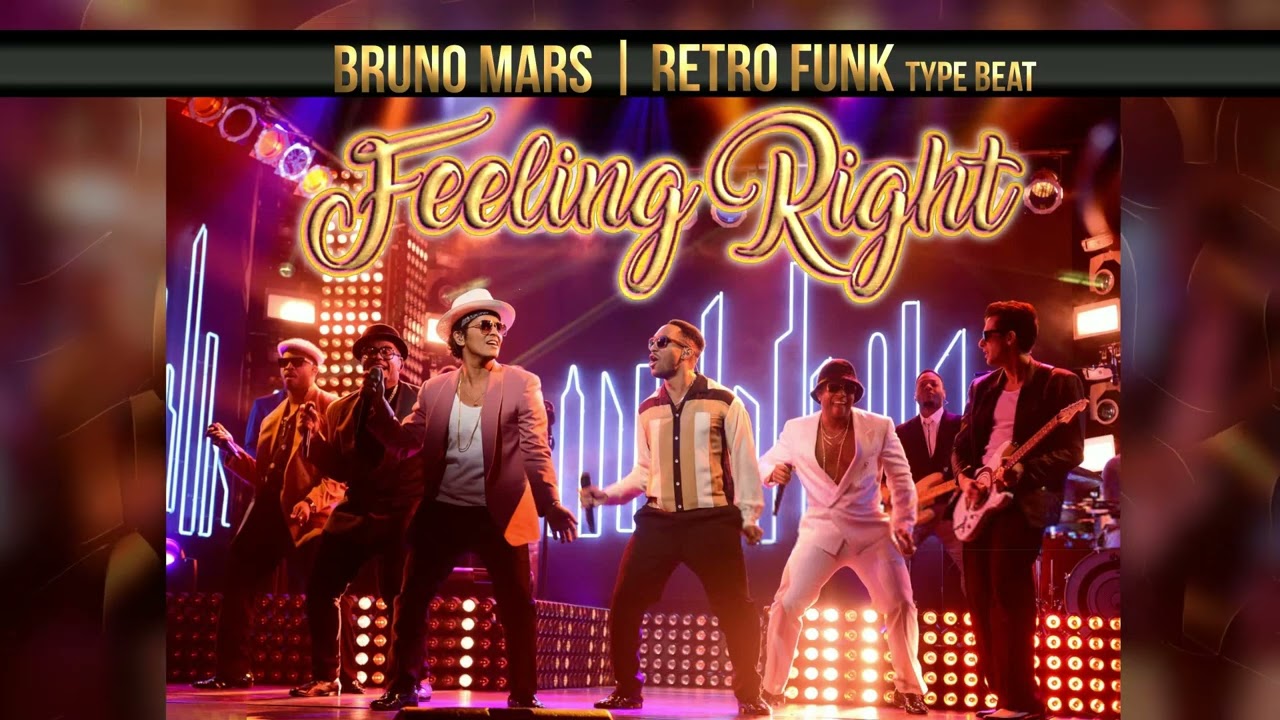Bruno Mars | Retro Funk Type Beat - Feeling Right