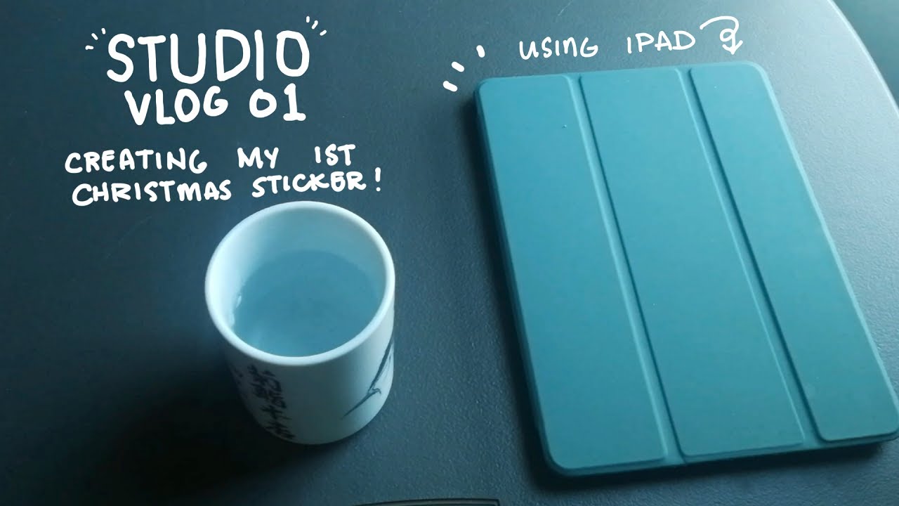 Studio Vlog 01|Month of December | Christmas Sticker Design Step-by-Step Creation Process