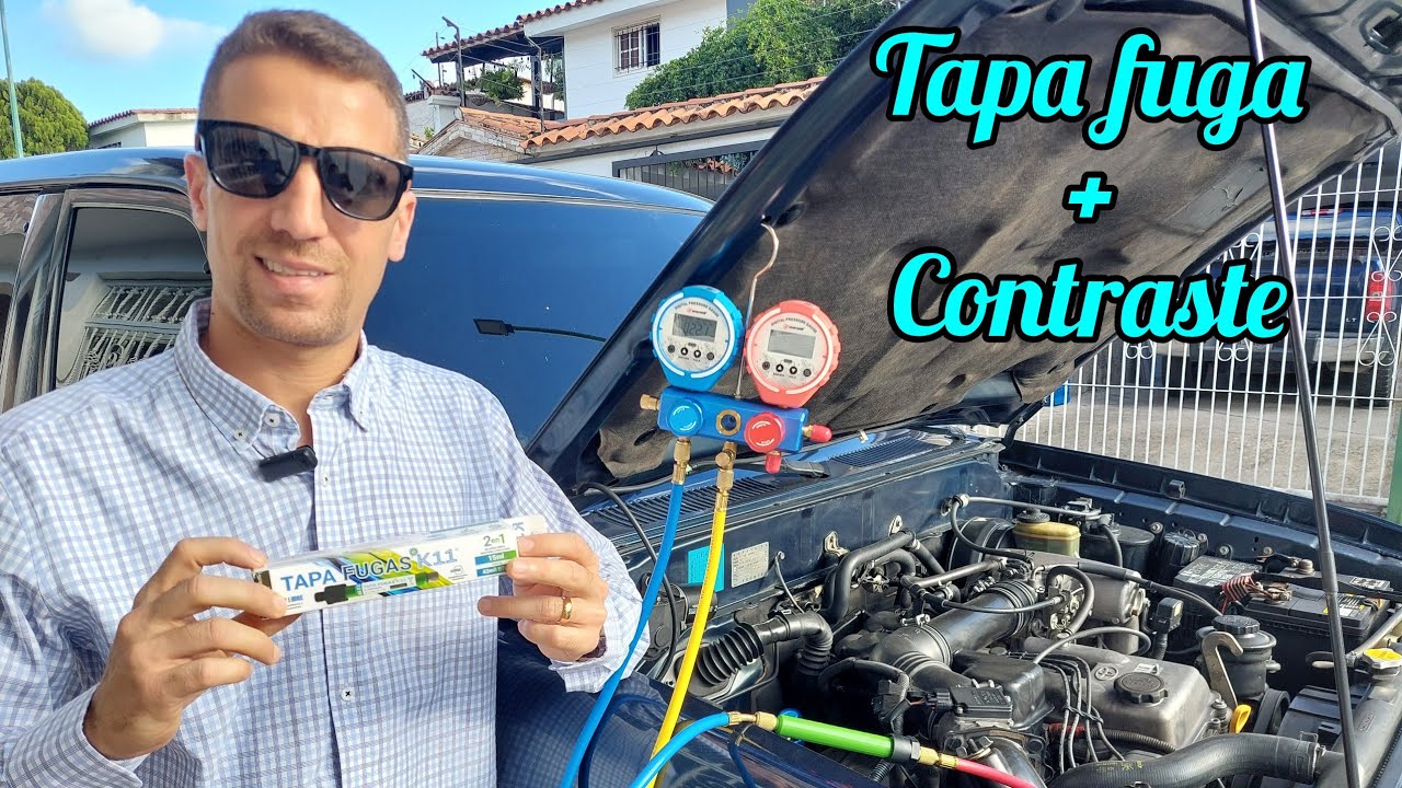 Cómo eliminar una fuga en el aire acondicionado de un vehículo. Tapa fugas.