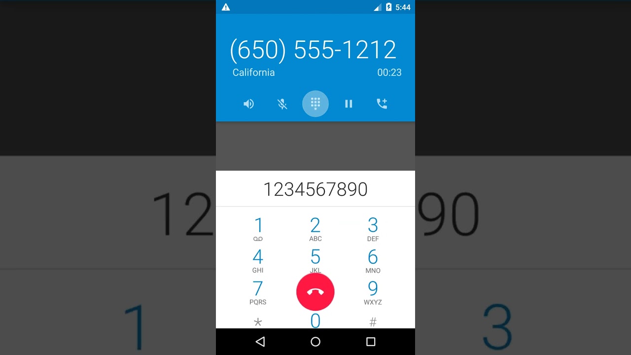 Android 5.0 incoming call with Funk Y'all ringtone