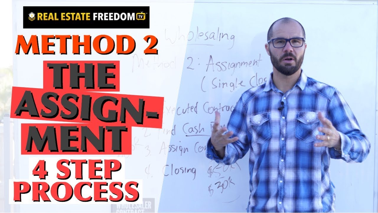 How To Wholesale Cheap Real Estate Method 2 of 3 The Assignment