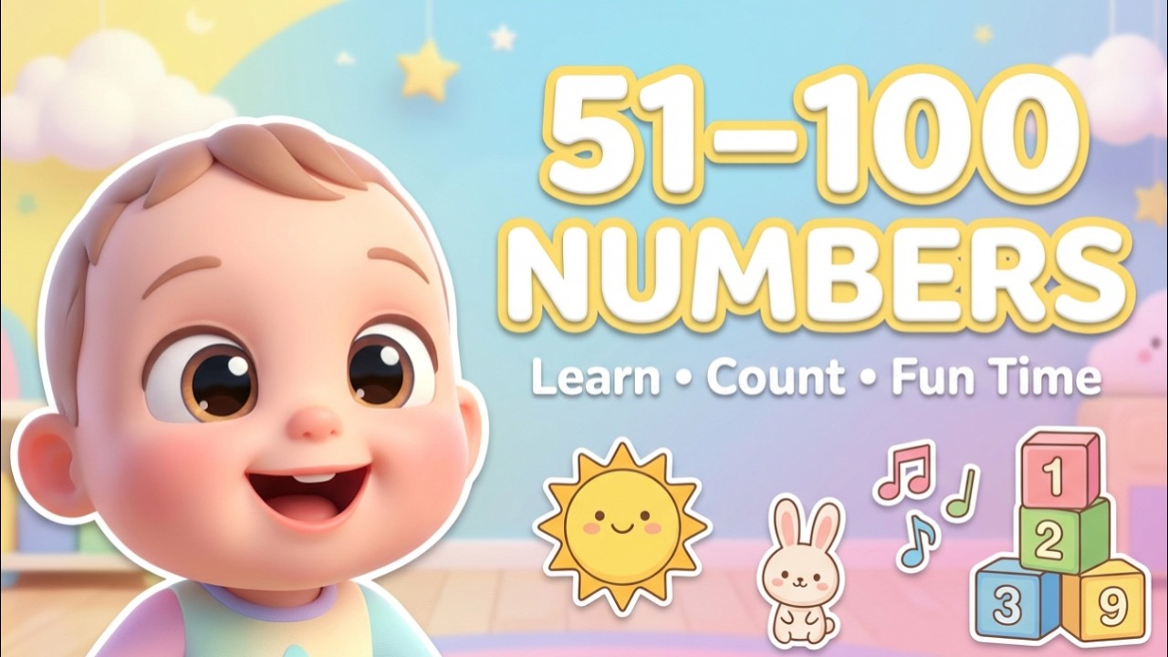 Counting 51–100 Song 🔢 | Learn Big Numbers for Kids | Toonian Cartoons | #Toonian #ToonianCartoons