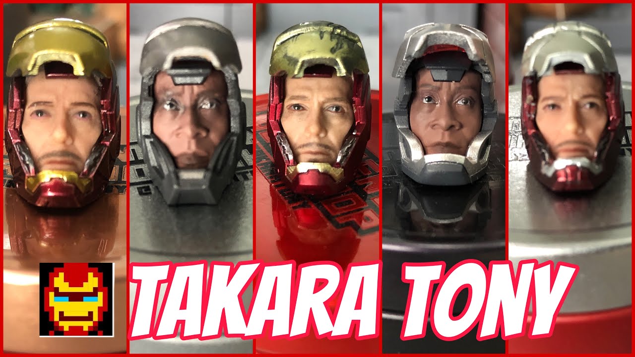 Takara Tony Iron Man and War Machine Custom Head Sculpt for SH Figuarts Accessories Review