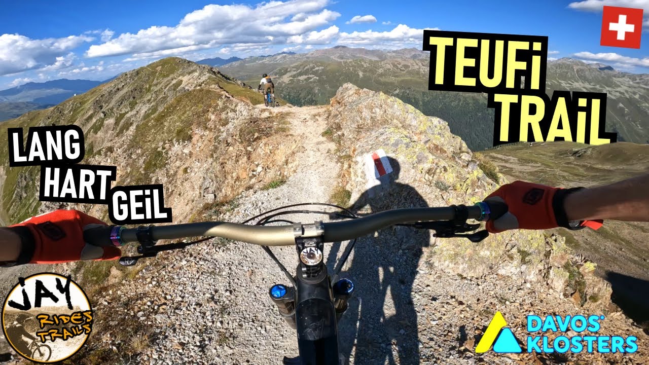 DAVOS KLOSTERS Teufi-Trail 👹 / First Ride, Full Run / Mountainbike MTB Schweiz
