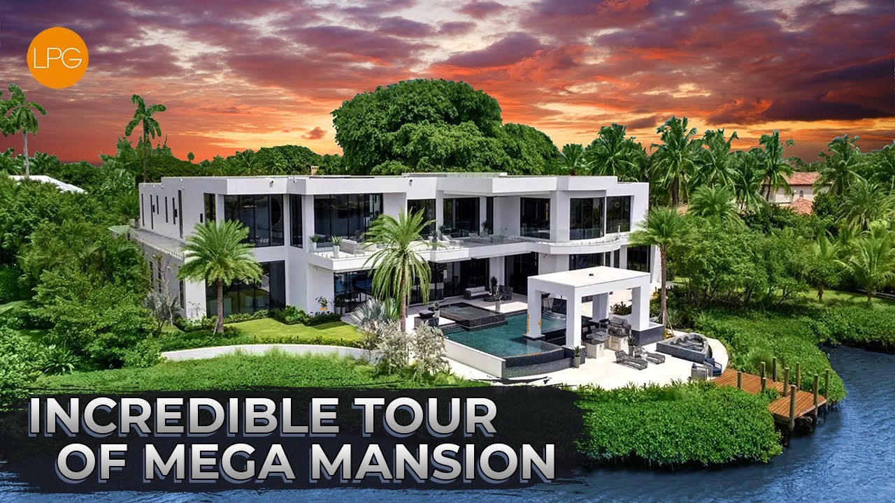 TOURING A $27,000,000  FLORIDA MEGA MANSION WITH INCREDIBLE VIEW
