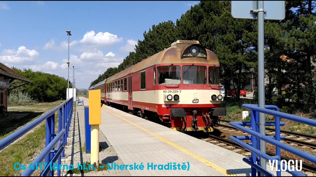 Vlaky Křenovice dolní nádraží 28.4.2020