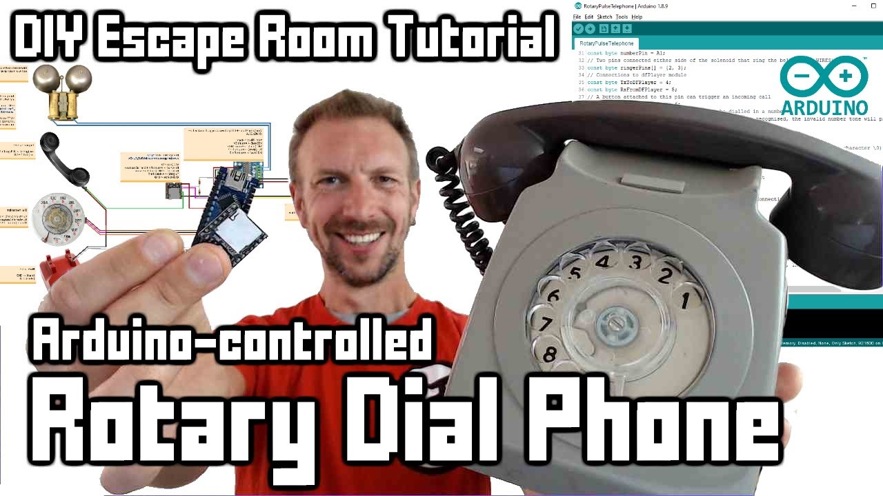 Arduino-Controlled Rotary Telephone (DIY Escape Room Prop Tutorial)