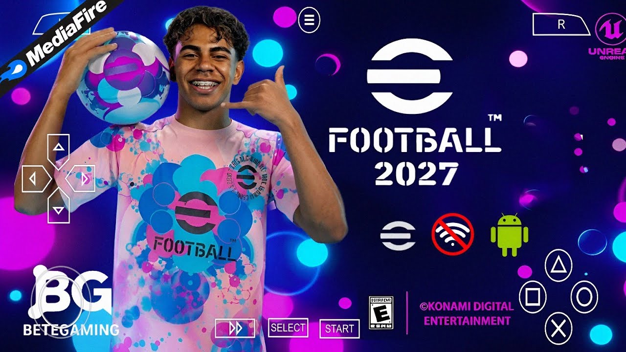 eFootball PES 2027 PSP Android Офлайн Камера PS5 | Обновление сезона Efootball 2027 PPSSPP и лучш...