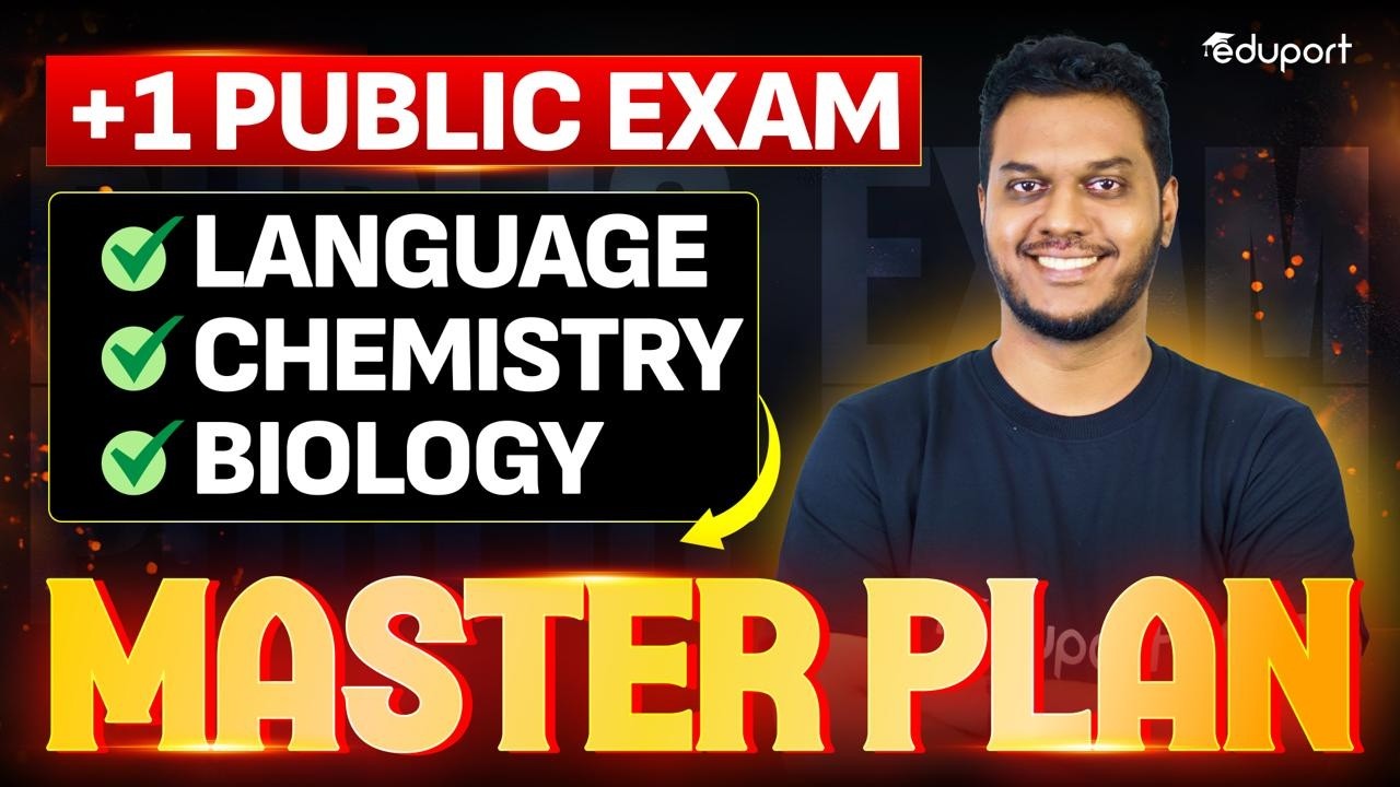 Plus One Public Exam Master Plan | Language, Chemistry ,Biology | Eduport Plus One